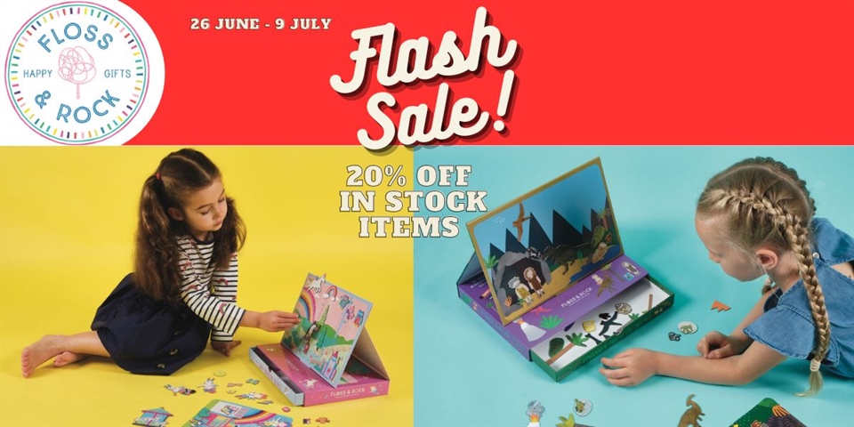 Floss & Rock Flash Sale 20% off 26 June - 9 July