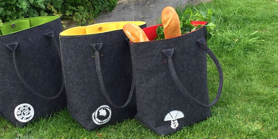 Ecofelt Tote Bags from Jo Luping Design